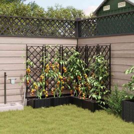 LIHRIDG Garden Planter 5 pcs Steel - Black