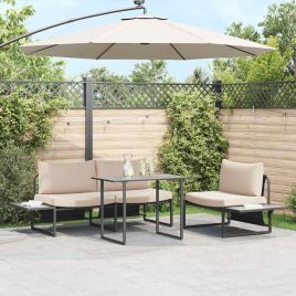 WAIGLEN Garden Table 100x55x70 cm Wood - Grey