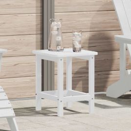 PAOFORD Side Table 38x38x46 cm Polyethylene - White