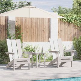 TITHAL Garden Chair 3 pcs 80.5x74.5x92 cm Polyethylene - White