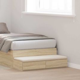 Bed Drawers in Sonoma Oak - 75 x 36.5 x 16.5 cm, Made from Engineered Wood