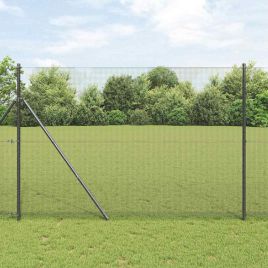 Welded Wire Fence Grey 1.5x50 m Steel