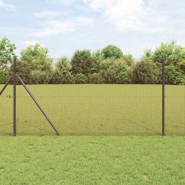 Welded Wire Fence Red 1.5x25 m Steel