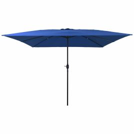 EVSCOVE Garden Parasol Azurblau 295x295x245 cm Polyester and Steel