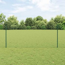 Garden Fence Set Set of 2 Green Steel Standard Durable