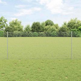 Fence Posts 10 pcs U-Channel 100 cm Galvanised Steel