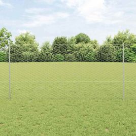 Fence Posts 10 pcs U-Channel 120 cm Galvanised Steel