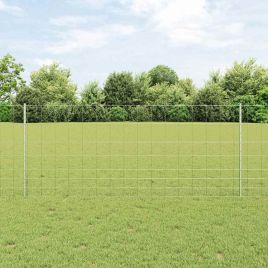 Fence Posts 22 pcs U-Channel 100 cm Galvanised Steel