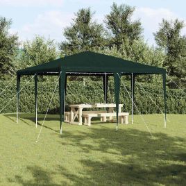 SEOWOD Party Tent 400x400x266 cm Polyethylene and Steel - Green