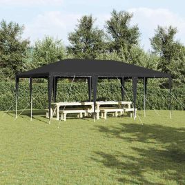 SEOWOD Party Tent Anthracite 600x400x266 cm Polyethylene and Steel