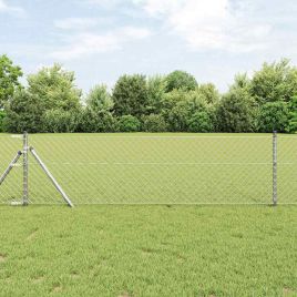 Chain Link Fence 0.4x10 m Galvanised Steel