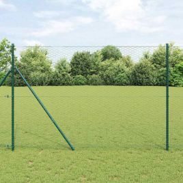 Hexagon Fence Green 1.4x25 m Steel