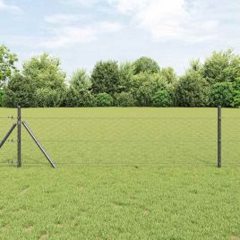 Hexagon Fence Grey 1x50 m Steel