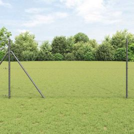 Hexagon Fence Grey 1.4x50 m Steel