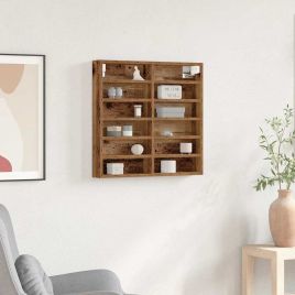 Vitrine Cabinet Old Wood 60x8,5x58 cm Engineered Wood