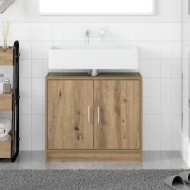 Sink Cabinet Artisan Oak 63x29x55 cm Engineered Wood