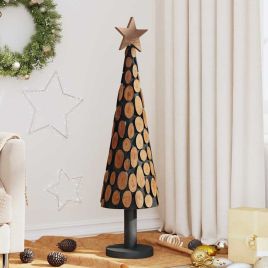 FROSTRO Christmas Tree with Stand Brown 120 cm Solid teak wood