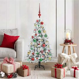 ELMIX Artificial Hinged Christmas Tree Green 120 cm PE and PVC