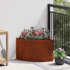 CLSRIDG Corner Planter Rusty 45x45x35 cm Weathering Steel