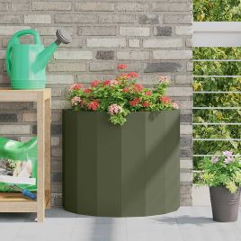 CLSRIDG Planter Olive 60x30x50 cm Steel - Green