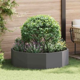 CLSRIDG Planter 120x120x35 cm Steel - Black