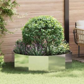 CLSRIDG Planter 120x120x35 cm Stainless Steel - Silver