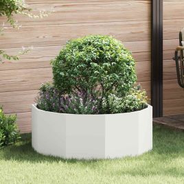 CLSRIDG Planter 90x90x35 cm Steel - White