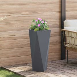 CLSRIDG Planter Anthracite 30x30x75 cm Steel