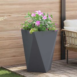 CLSRIDG Planter Anthracite 50x50x75 cm Steel