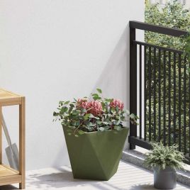 CLSRIDG Planter Olive 30x30x30 cm Steel - Green
