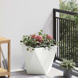 CLSRIDG Planter 40x40x40 cm Steel - White