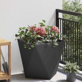 CLSRIDG Planter 50x50x50 cm Steel - Black