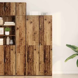 Highboard Old Wood 40x42.5x185 cm Engineered Wood