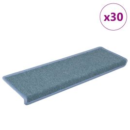Stair Mats 30 pcs 65x21x4 cm Blue
