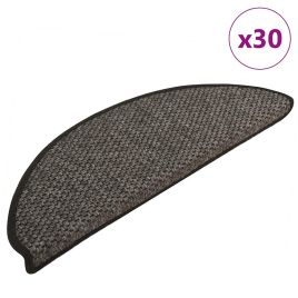 Stair Mats Self-adhesive Sisal-Look 30 pcs 65x21x4 cm Anthracite
