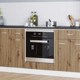 Oven Cabinet - Artisan Oak, 60x46x81.5 cm, Engineered Wood