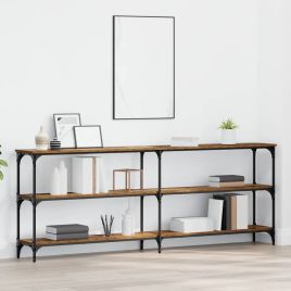 Console Table Old Wood 200x29x75 cm Engineered Wood