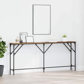 Console Table Old Wood 180x23x75 cm Engineered Wood