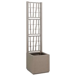 LAWOD Garden Planter 36x36x140 cm Polypropylene - Grey