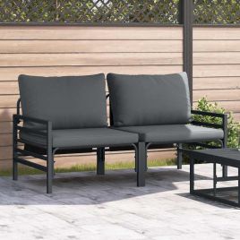 EVAHAL Outdoor Furniture 2 pcs Anthracite 80x80x71 cm Steel