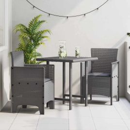 MEFORD Garden Chair 2 pcs Light 53x49x85 cm Polypropylene - Grey