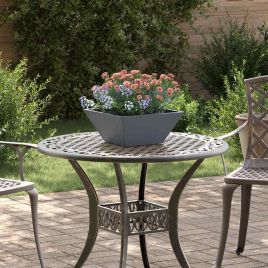 DRDALE Garden Planter Anthracite 35x35x15 cm Cold-rolled Steel