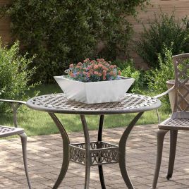 DRDALE Garden Planter 5 pcs 40x40x15 cm Stainless Steel - Silver