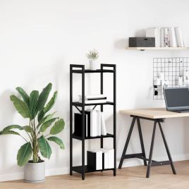 Bookcase Black oak 40 x 30 x 118 cm Engineered wood