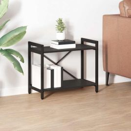 Bookcase Black oak 60 x 30 x 48.5 cm Engineered wood