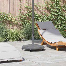 EVAHAL Parasol Base Dark look 48x48x32 cm Wood - Grey