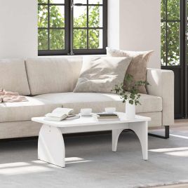 Coffee Table White 80 x 50 x 31 cm Solid pine wood
