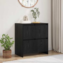 Sideboard Black oak 70 x 41 x 75 cm Engineered wood