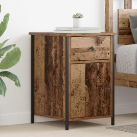 Bedside Cabinet Old Wood 40x42x60 cm Engineered Wood