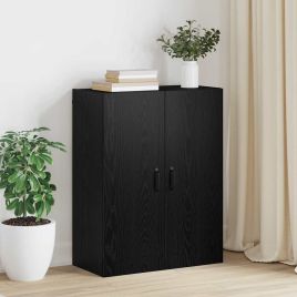 Hanging cabinet Black oak 69.5 x 34 x 90 cm Engineered wood